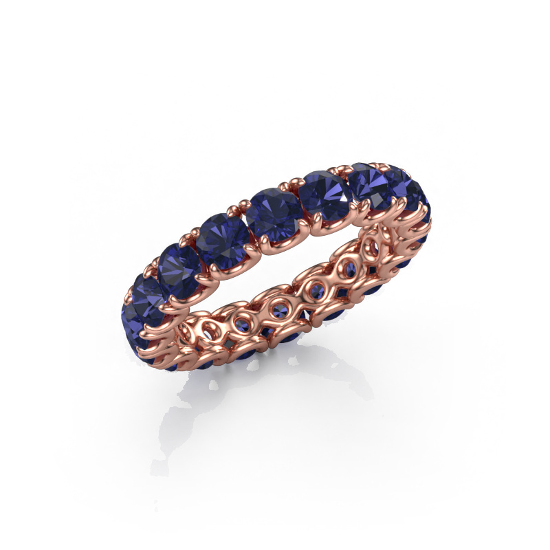 Image of Stackable ring Estee 3.7 585 rose gold Sapphire 3.7 mm