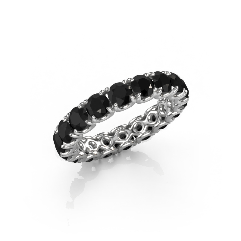 Image of Stackable ring Estee 3.7 585 white gold Black diamond 4.08 crt
