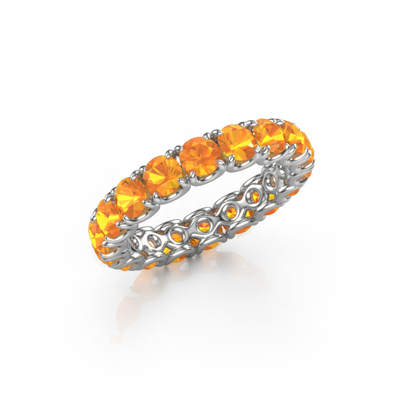 Image of Stackable ring Estee 3.7 585 white gold Citrin 3.7 mm