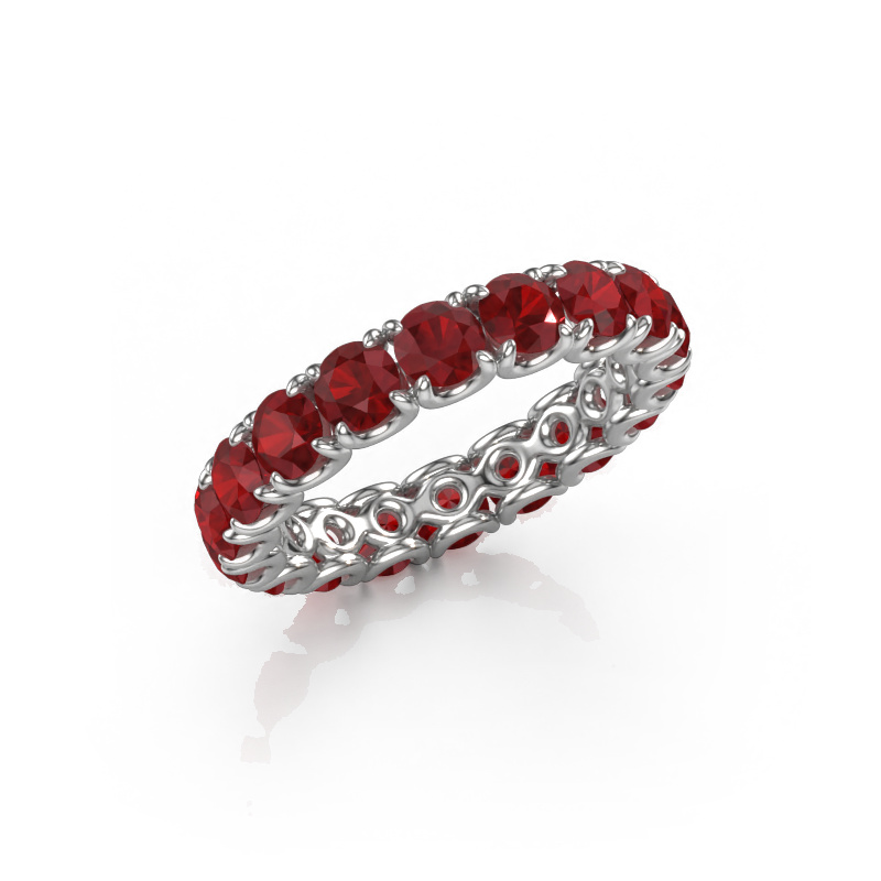 Image of Stackable ring Estee 3.7 585 white gold Ruby 3.7 mm