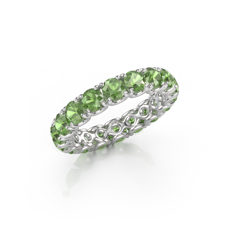 Immagine di Anello componibile Estee 3.7 585 oro bianco Tormalina verde 3.7 mm