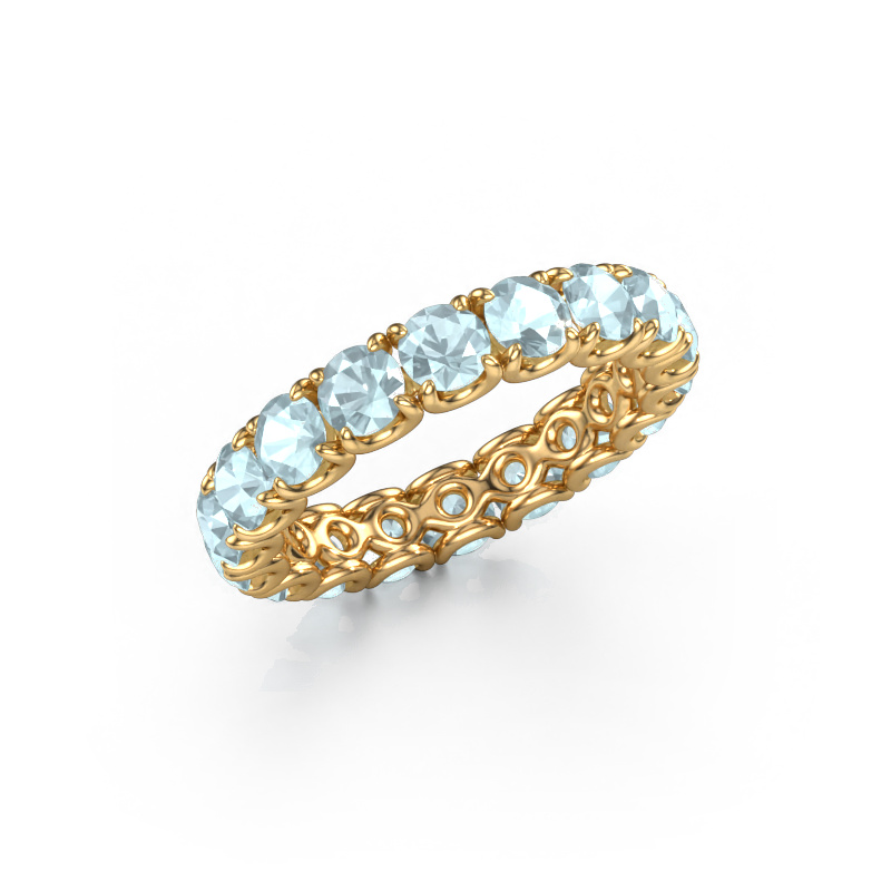 Image de Bague superposable Estee 3.7 585 or jaune Aigue-marine 3.7 mm