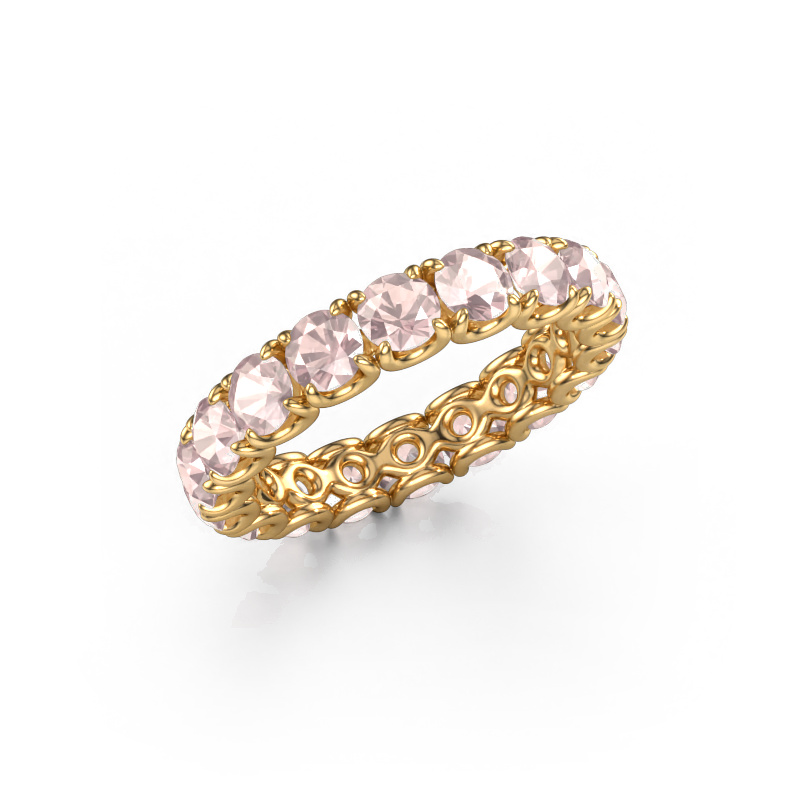 Image of Stackable ring Estee 3.7 585 gold Morganite champagne 3.7 mm