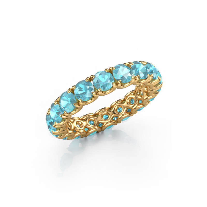 Bild von Vorsteckring Estee 3.7 585 Gold Blau Topas 3.7 mm