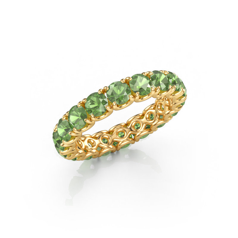 Bild von Vorsteckring Estee 3.7 585 Gold Turmalin grün 3.7 mm