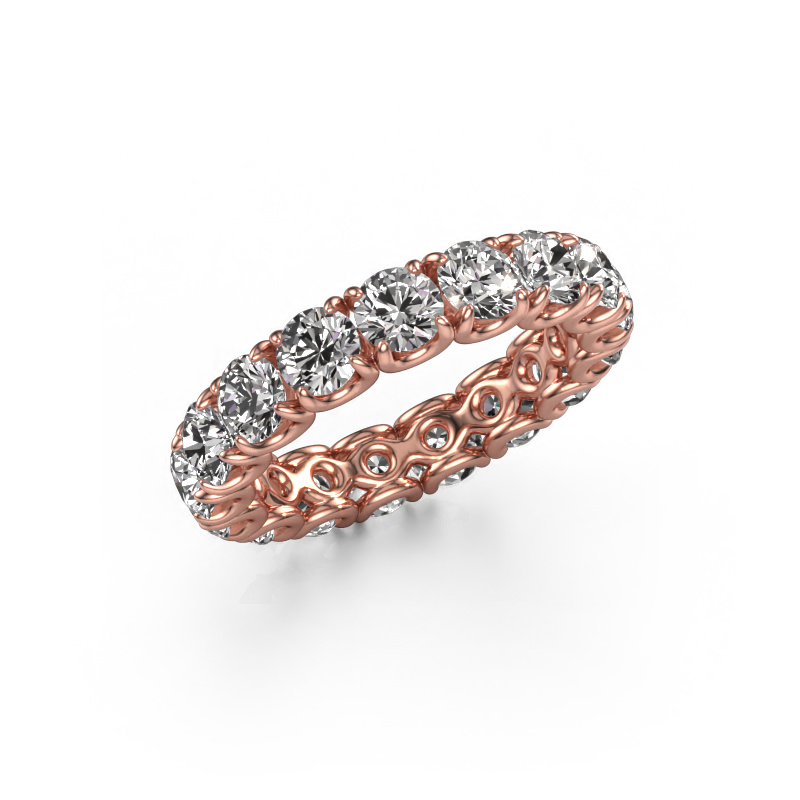 Afbeelding van Ring Estee 4.0 585 rosé goud Custom diamant 4 mm