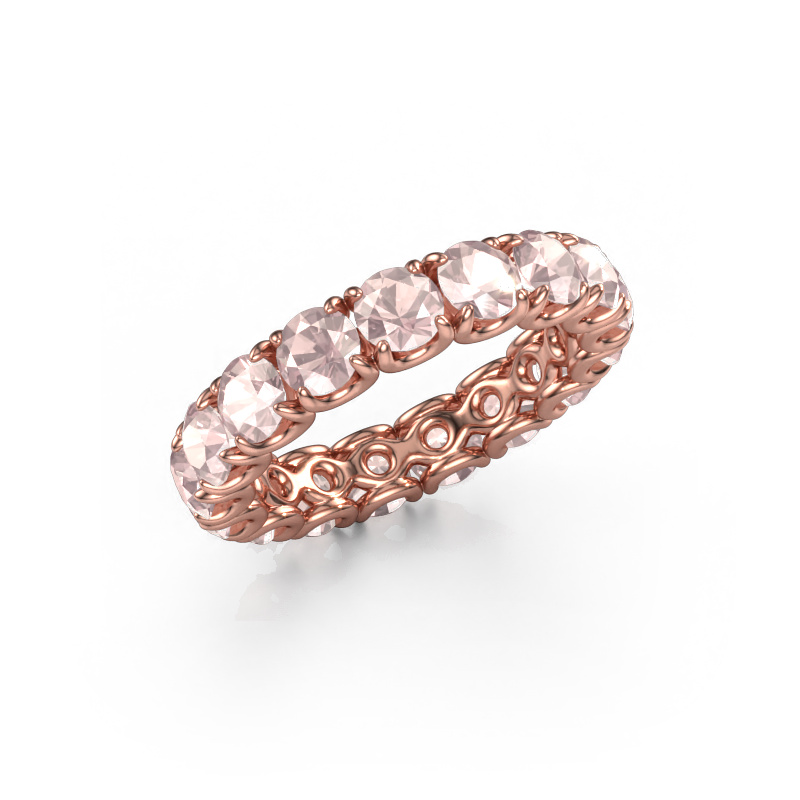 Image of Ring Estee 4.0 585 rose gold Morganite champagne 4 mm