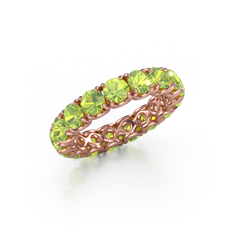 Image of Ring Estee 4.0 585 rose gold Peridot 4 mm