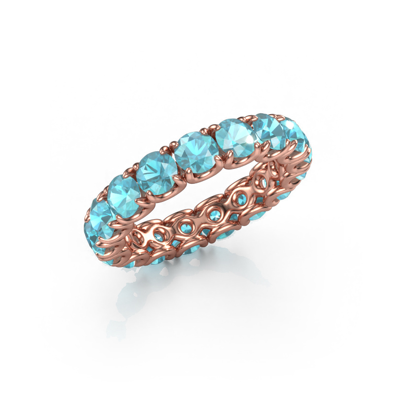 Bild von Ring Estee 4.0 585 Roségold Blau Topas 4 mm