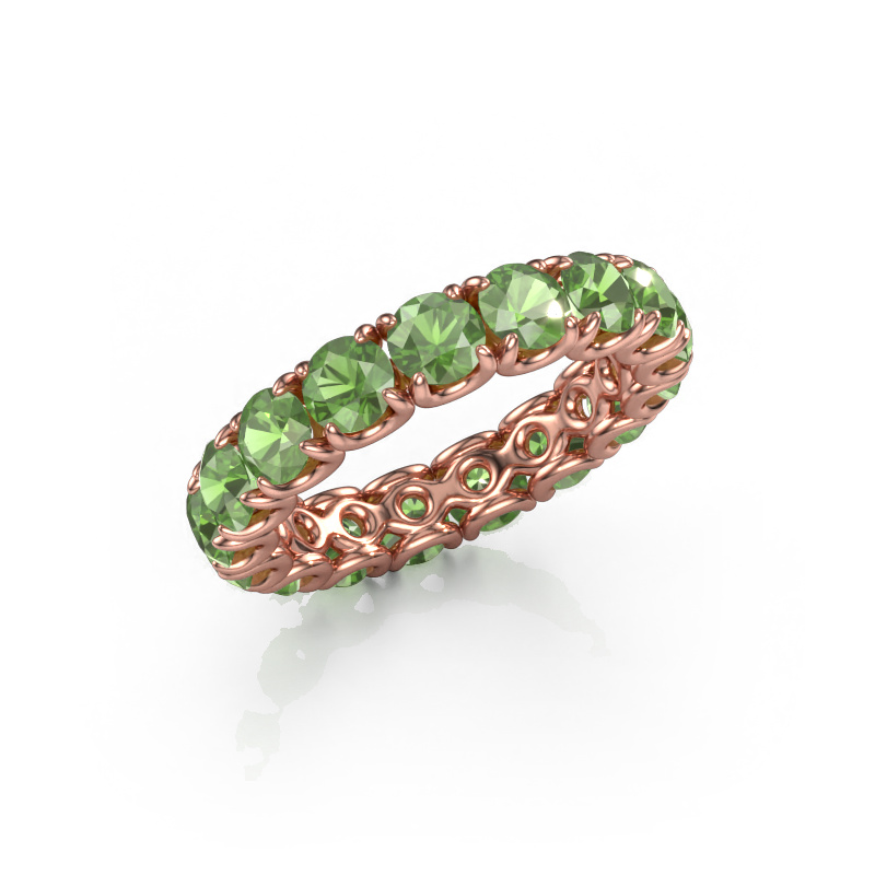 Image of Ring Estee 4.0 585 rose gold Tourmaline green 4 mm