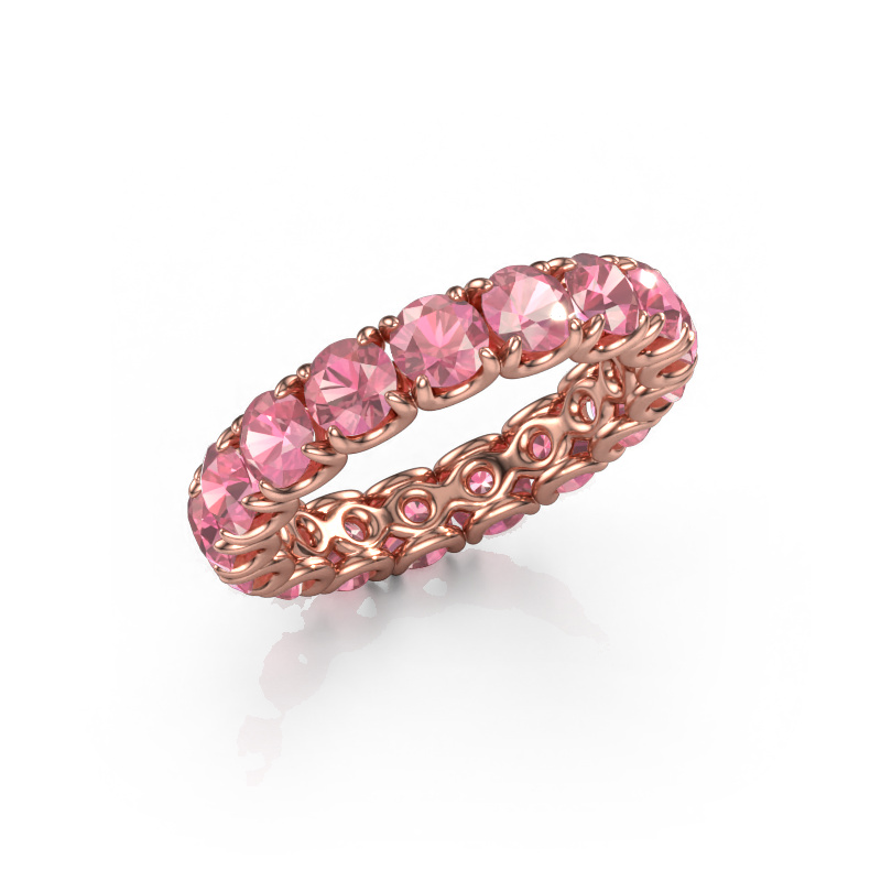 Image of Ring Estee 4.0 585 rose gold Tourmaline pink 4 mm