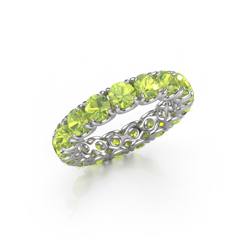 Image of Ring Estee 4.0 585 white gold Peridot 4 mm