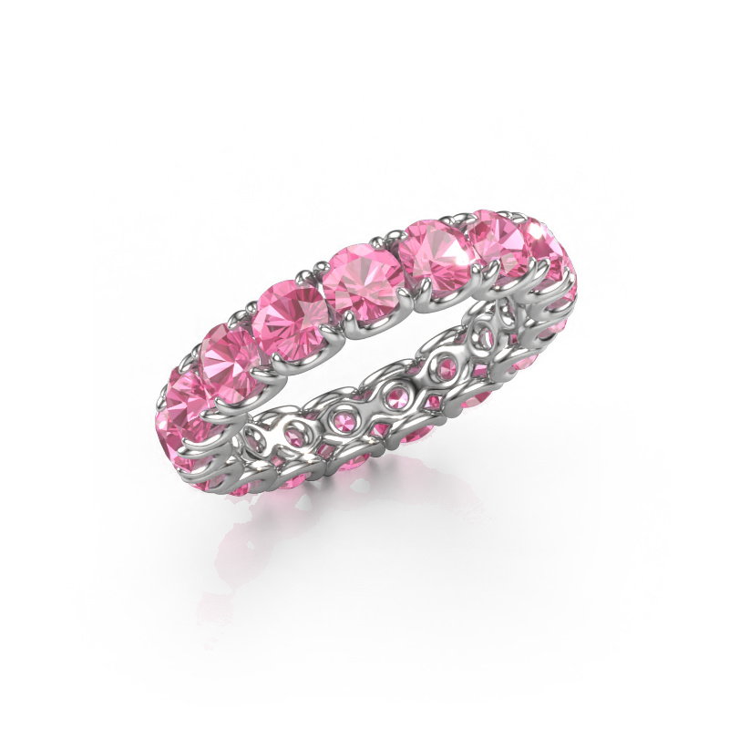 Image of Ring Estee 4.0 585 white gold Pink sapphire 4 mm