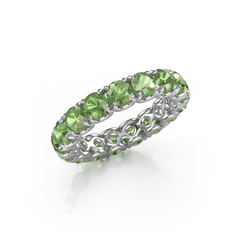 Bild von Ring Estee 4.0 585 Weißgold Turmalin grün 4 mm