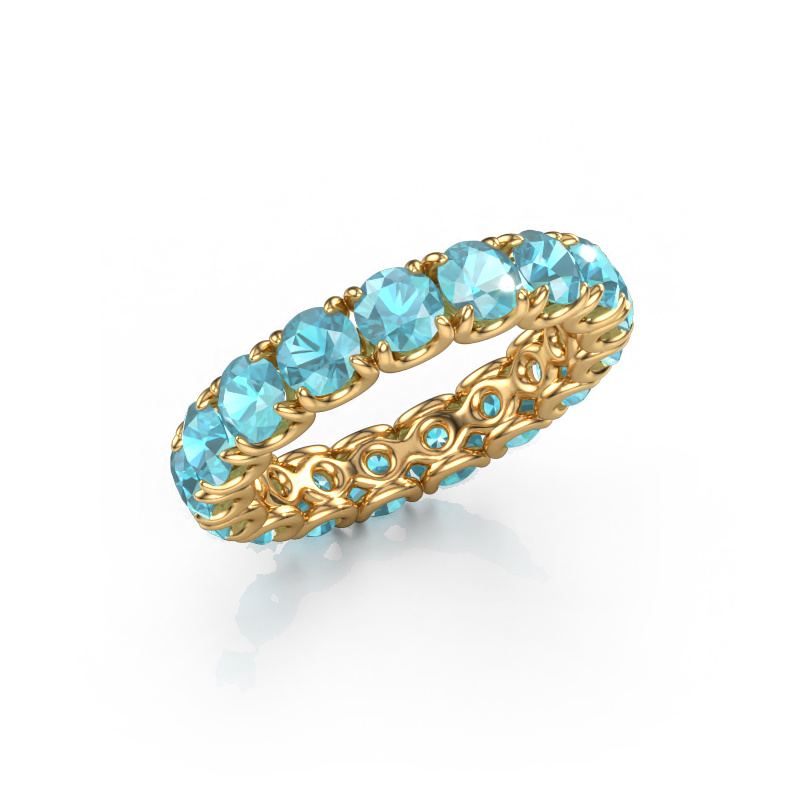 Image of Ring Estee 4.0 585 gold Blue topaz 4 mm