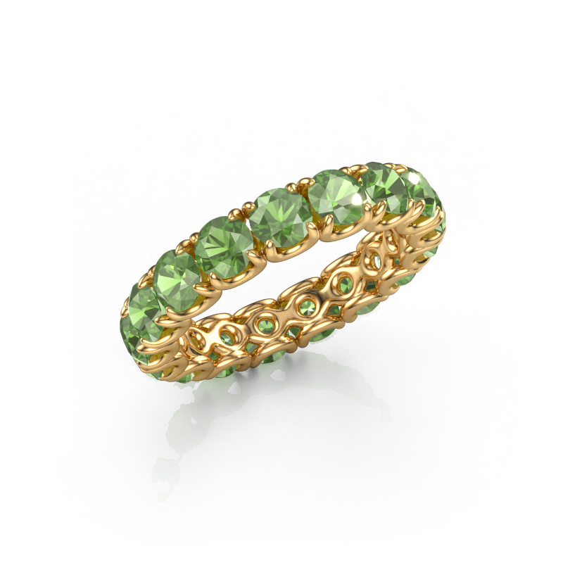 Image de Bague Estee 4.0 585 or jaune Vert tourmaline 4 mm