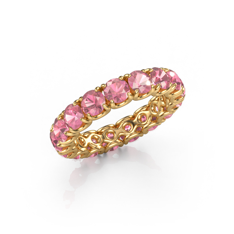 Image of Ring Estee 4.0 585 gold Tourmaline pink 4 mm