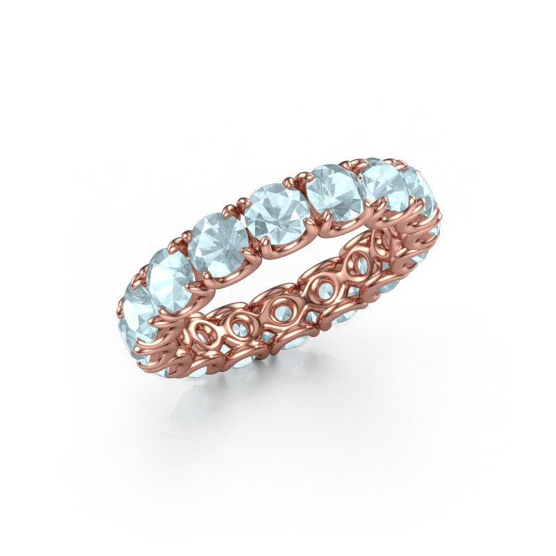Image of Ring Estee 4.2 585 rose gold Aquamarine 4.2 mm