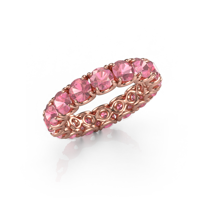 Image of Ring Estee 4.2 585 rose gold Tourmaline pink 4.2 mm