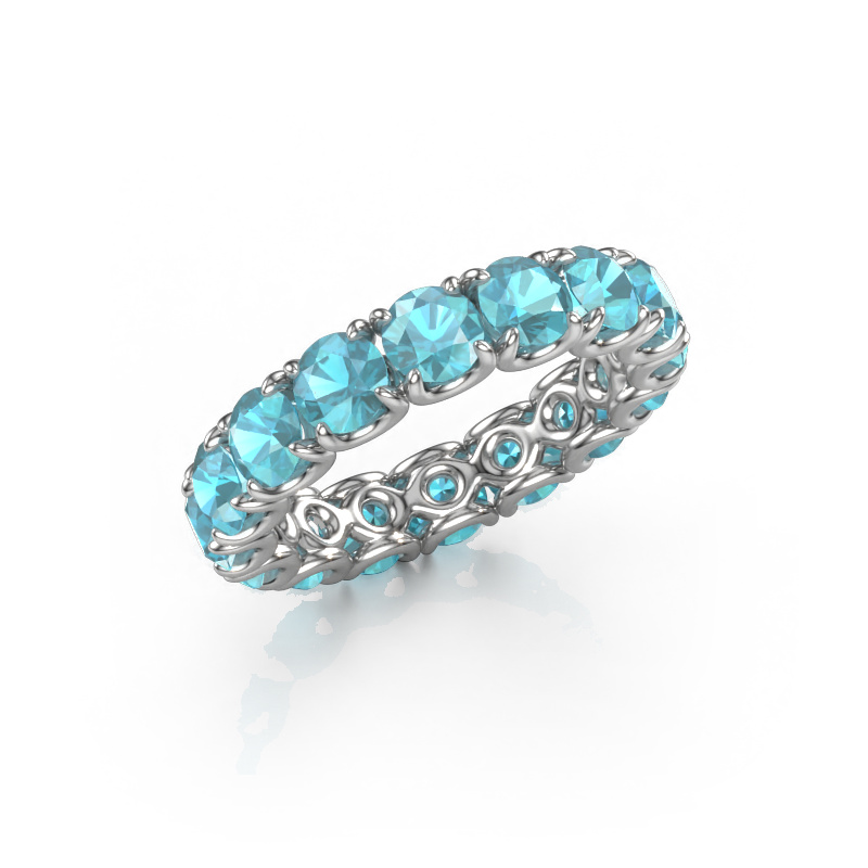 Image de Bague Estee 4.2 585 or blanc Topaze bleue 4.2 mm