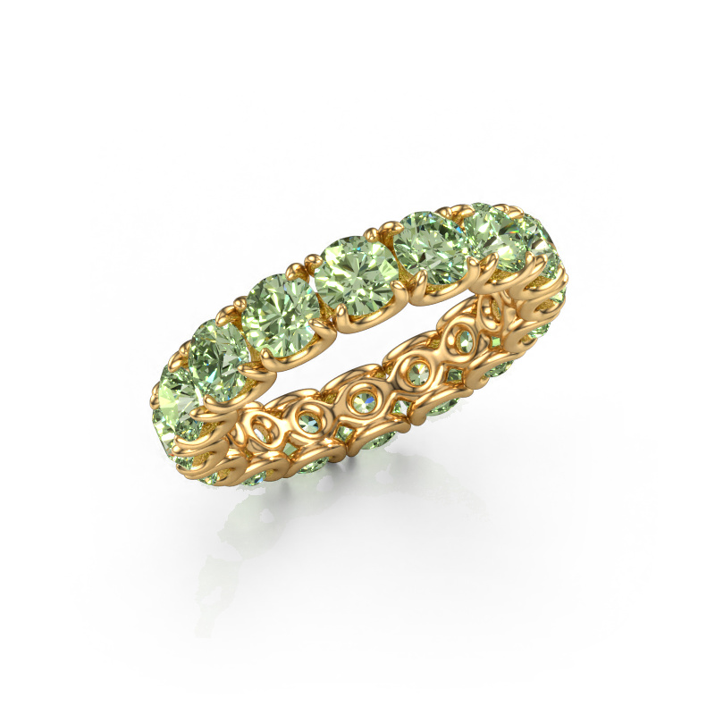Image of Ring Estee 4.2 585 gold Green lab grown diamond 4.2 mm