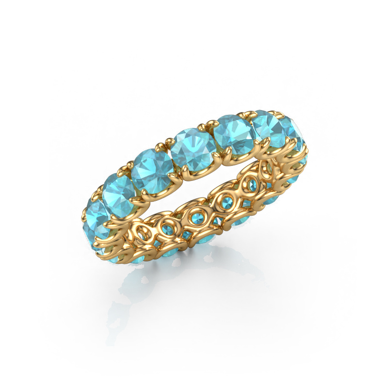 Bild von Ring Estee 4.2 585 Gold Blau Topas 4.2 mm