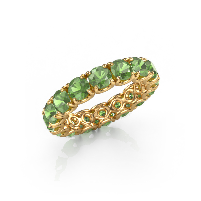 Image of Ring Estee 4.2 585 gold Tourmaline green 4.2 mm