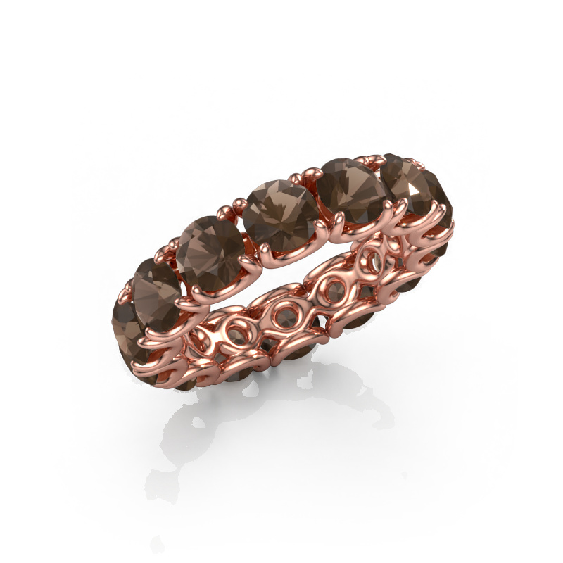 Bild von Ring Estee 4.7 585 Roségold Rauchquarz 4.7 mm
