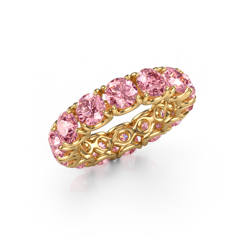 Image of Ring Estee 4.7 585 gold Pink lab grown diamond 4.7 mm