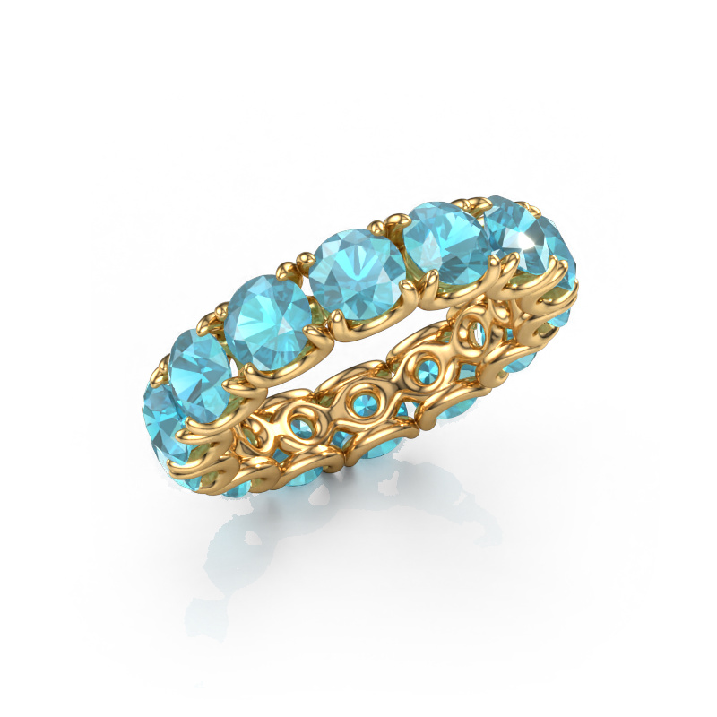 Image of Ring Estee 4.7 585 gold Blue topaz 4.7 mm