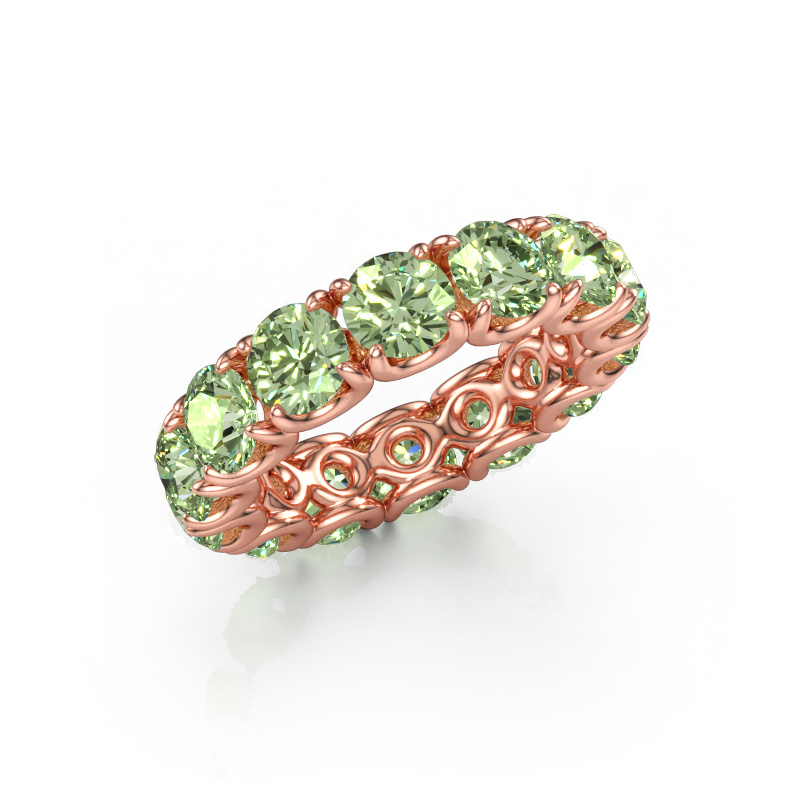 Bild av Ring Estee 5.0 585 roséguld Grön labbodlad diamant 5 mm