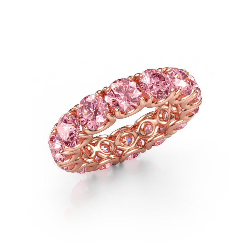 Bild av Ring Estee 5.0 585 roséguld Rosa labbodlad diamant 5 mm