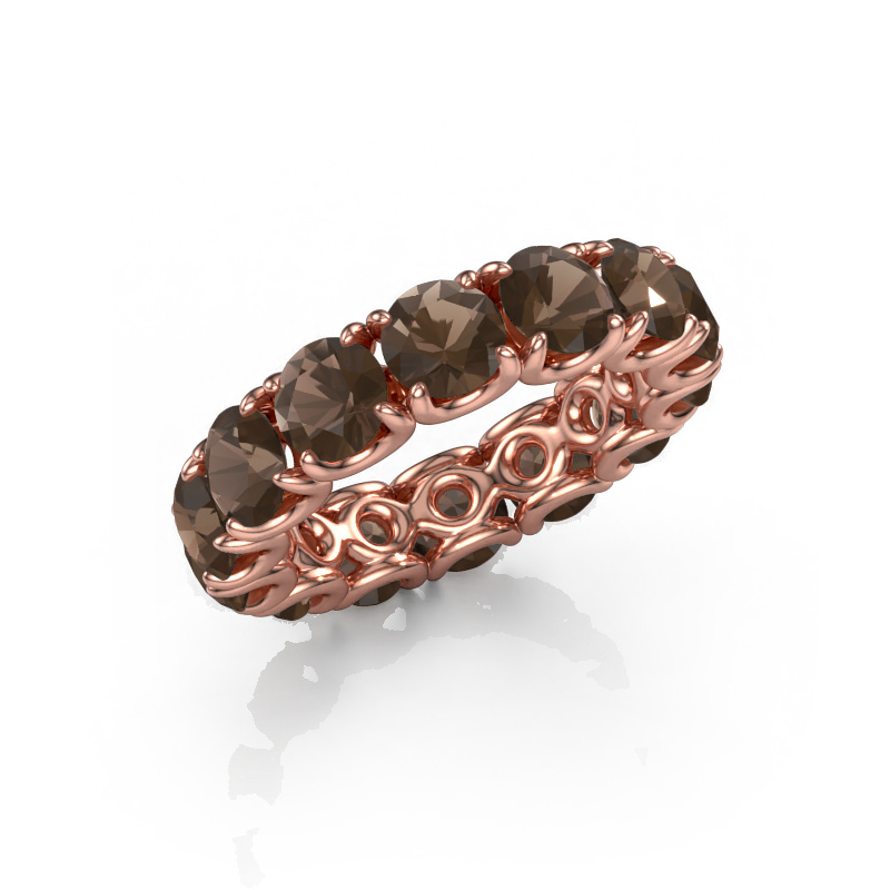 Bild von Ring Estee 5.0 585 Roségold Rauchquarz 5 mm