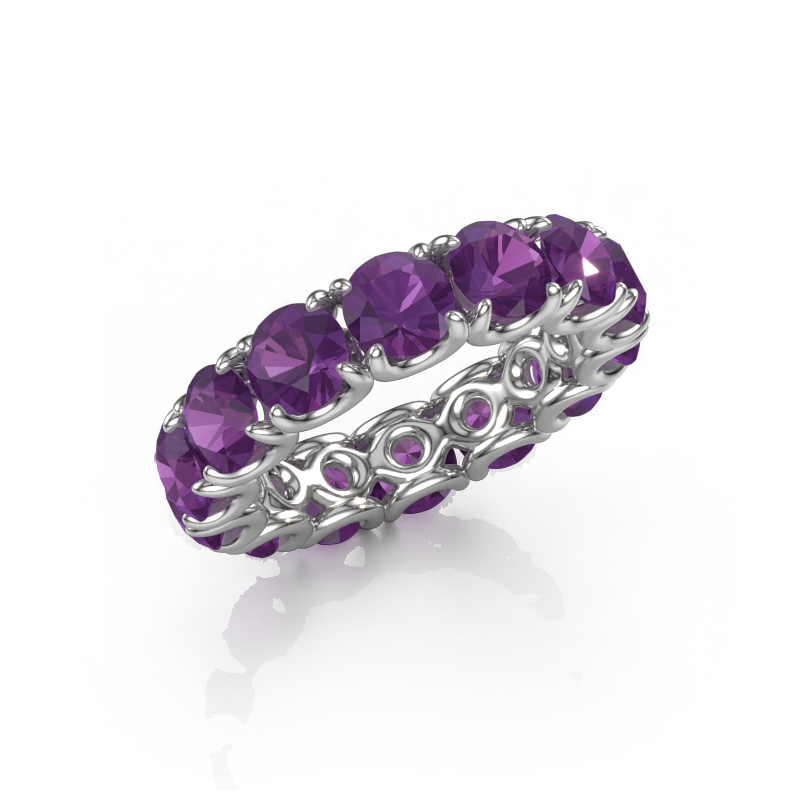 Image of Ring Estee 5.0 585 white gold Amethyst 5 mm