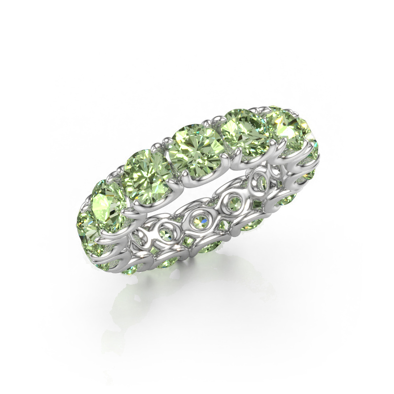 Bild av Ring Estee 5.0 585 vitt guld Grön labbodlad diamant 5 mm