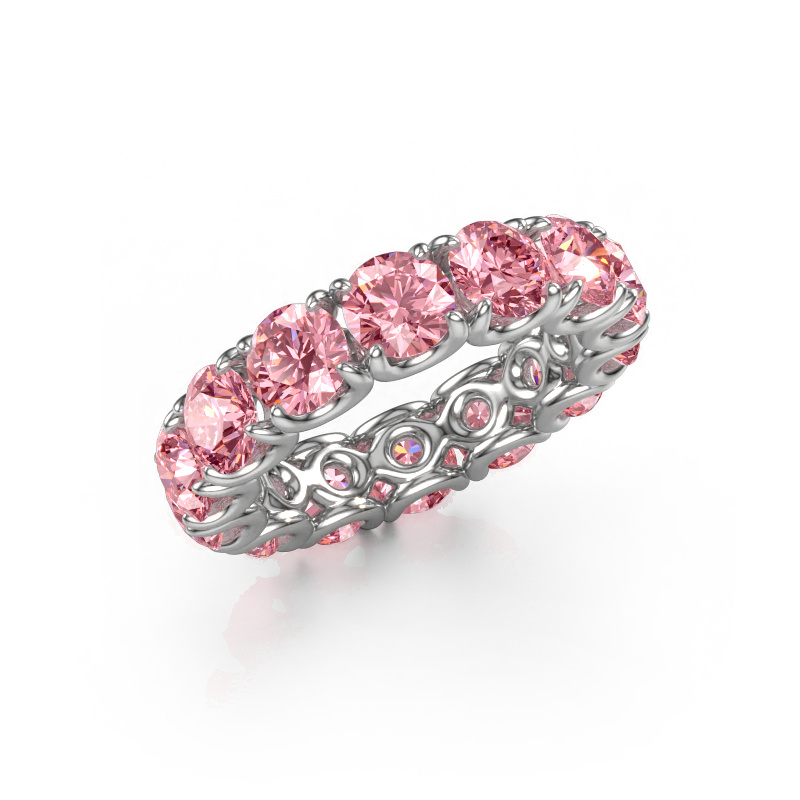 Image of Ring Estee 5.0 585 white gold Pink lab grown diamond 5 mm