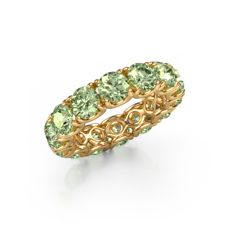 Image of Ring Estee 5.0 585 gold Green lab grown diamond 5 mm