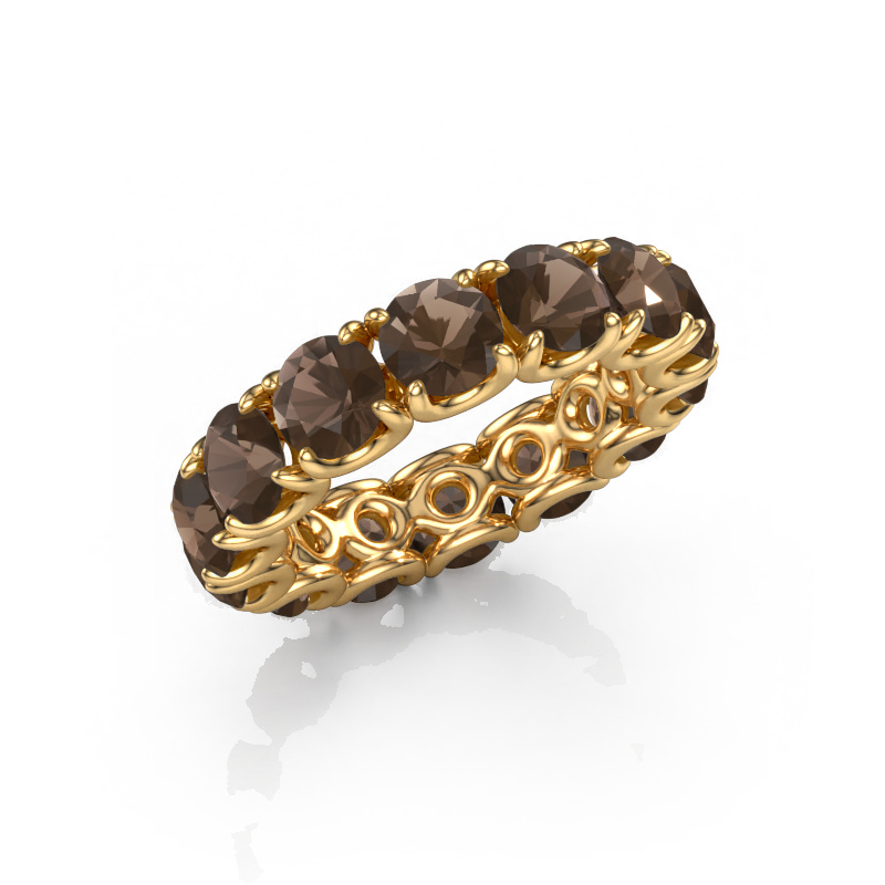 Bild von Ring Estee 5.0 585 Gold Rauchquarz 5 mm