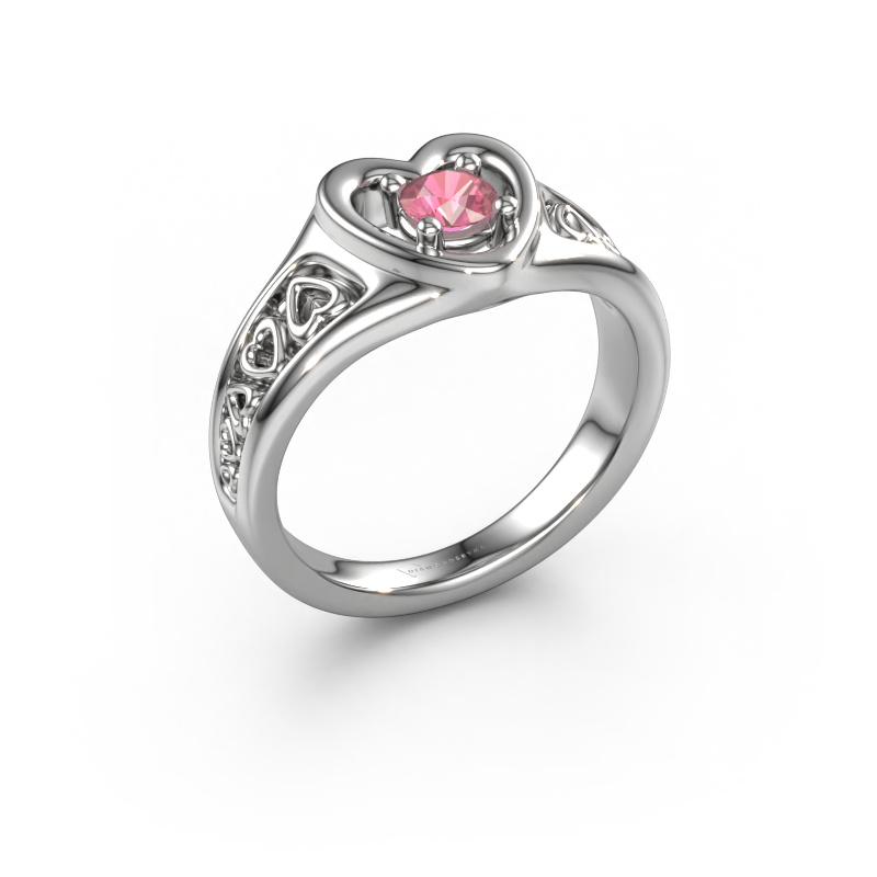 Bild von Ring Eura 950 Platin Turmalin rosa 4 mm