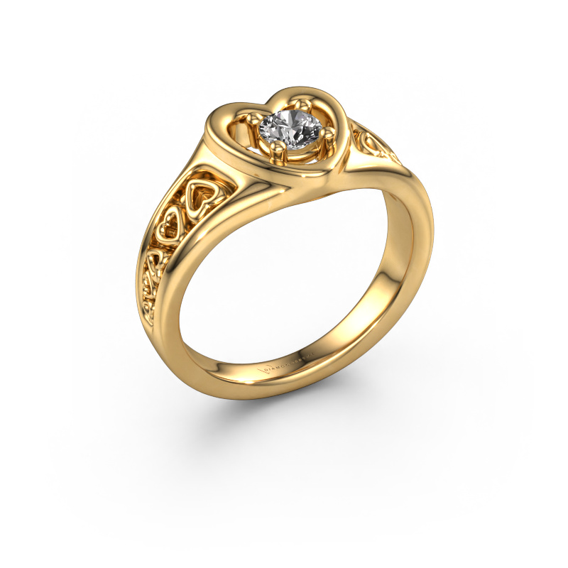 Bild von Ring Eura 585 Gold Diamant 0.25 crt