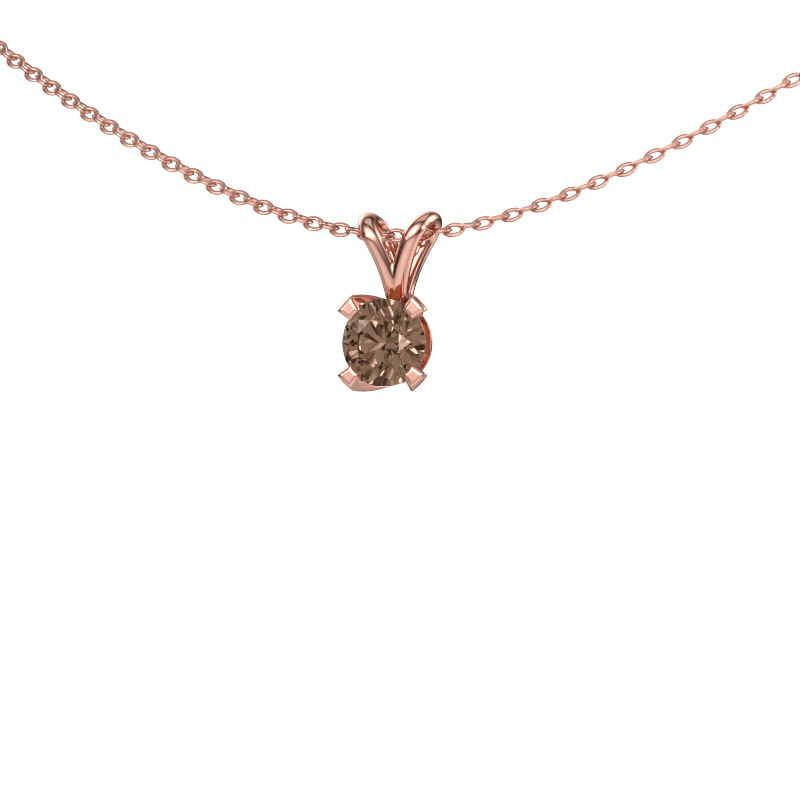 Image of Pendant Eva 585 rose gold Brown diamond 0.50 crt