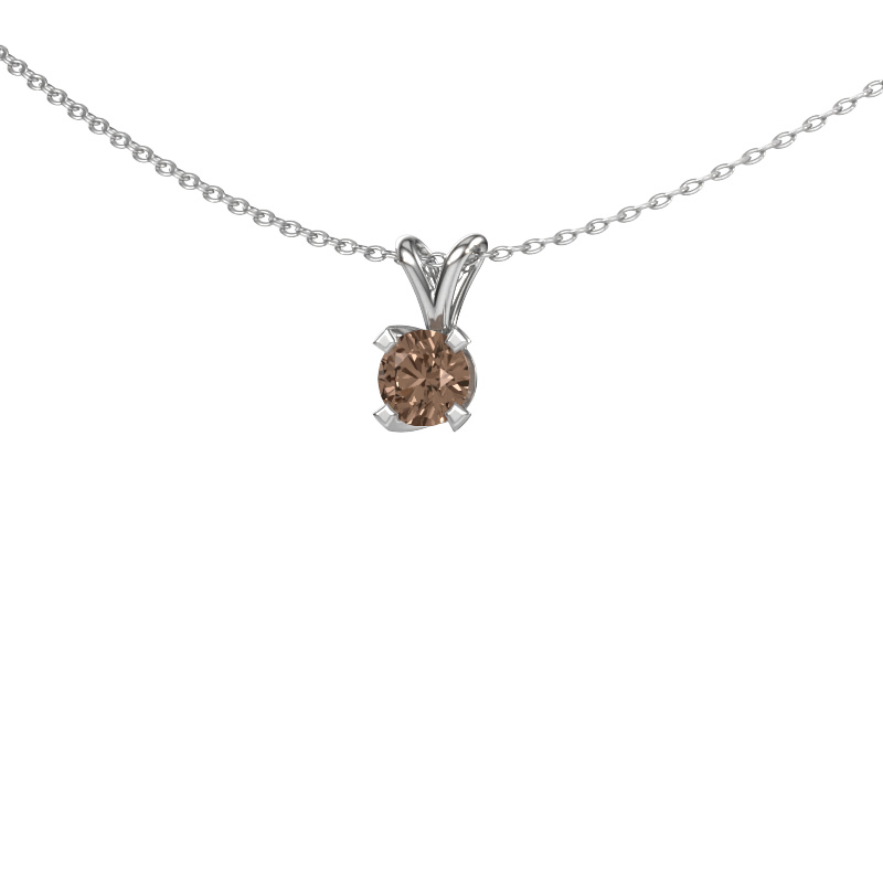 Bild von Anhänger Eva 950 Platin Braun Diamant 0.50 crt