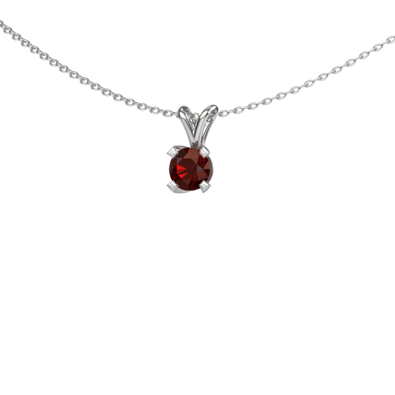 Image of Pendant Eva 950 platinum Garnet 5 mm