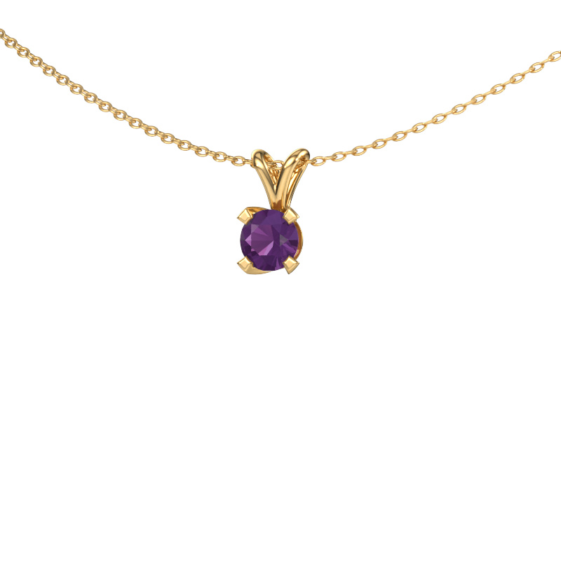 Image of Pendant Eva 585 gold Amethyst 5 mm