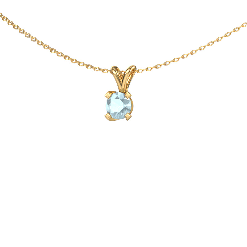 Image of Pendant Eva 585 gold Aquamarine 5 mm