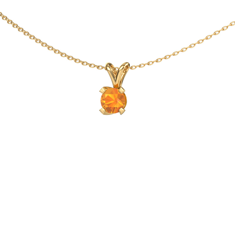 Image of Pendant Eva 585 gold Citrin 5 mm