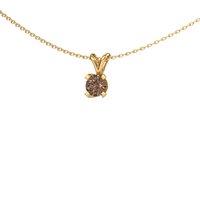 Image de Pendentif Eva 585 or jaune Diamant brun 0.50 crt