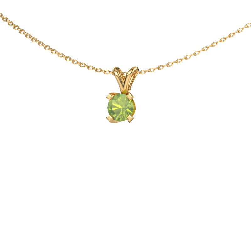 Image of Pendant Eva 585 gold Peridot 5 mm