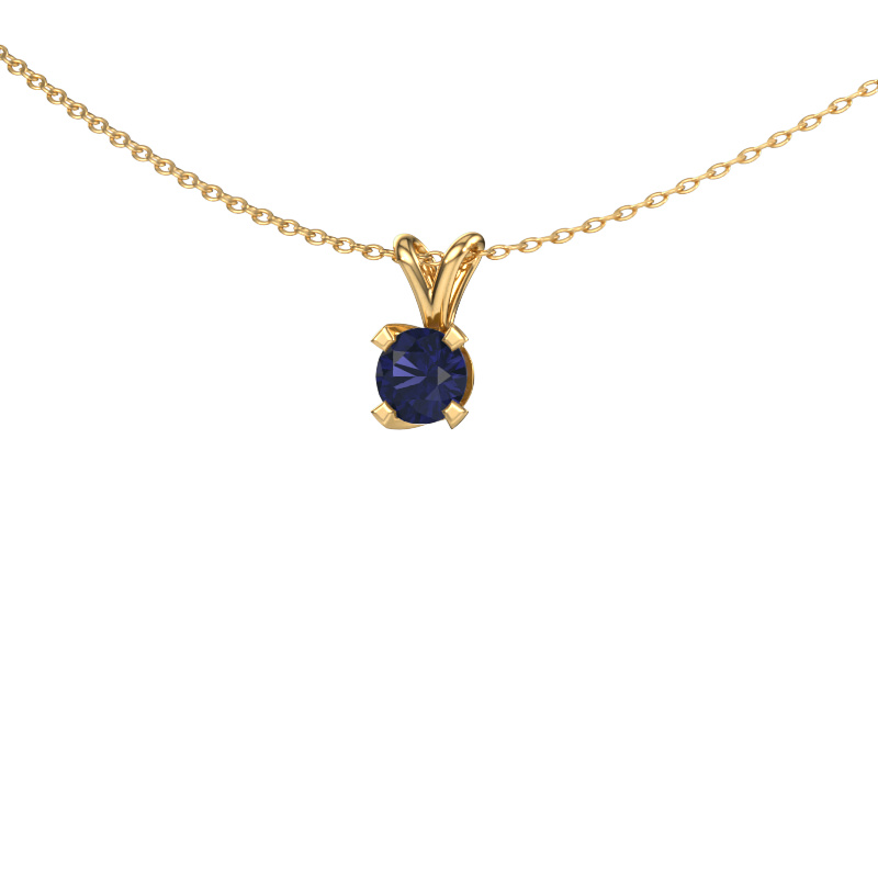 Image of Pendant Eva 585 gold Sapphire 5 mm