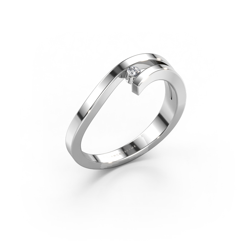 Image of Ring Evalyn 1 585 white gold Diamond 0.03 crt